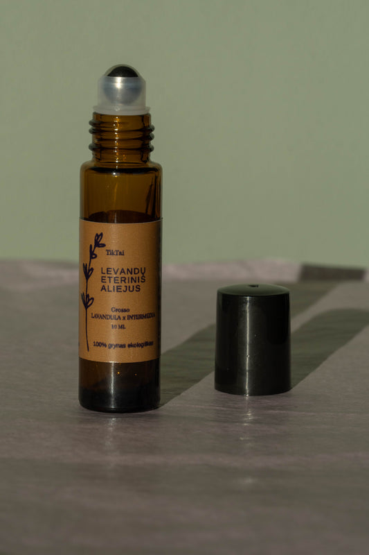 Natūralus levandų eterinis aliejus Lavandula x intermedia Grosso