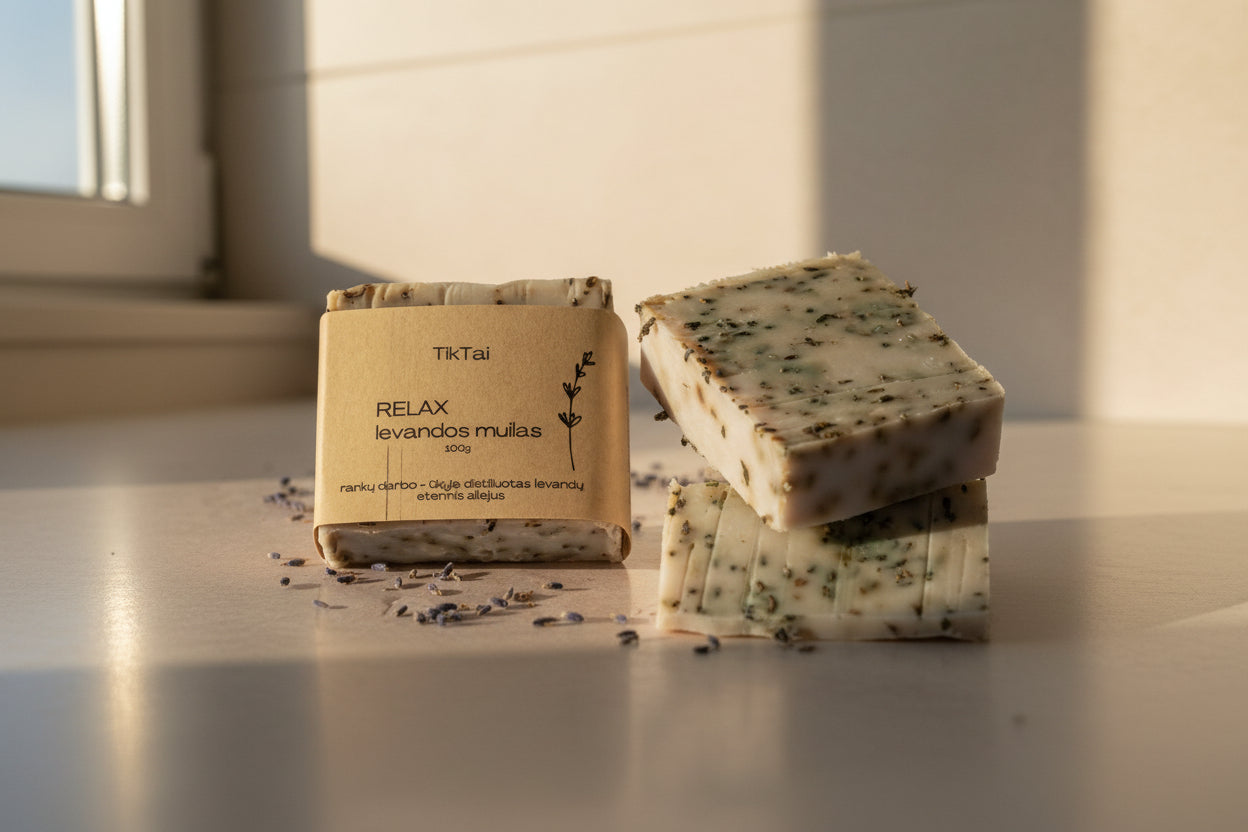 Natural Lavender Soap for Sensitive Skin 100g - Handmade