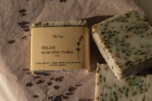 Rankų darbo levandų muilas