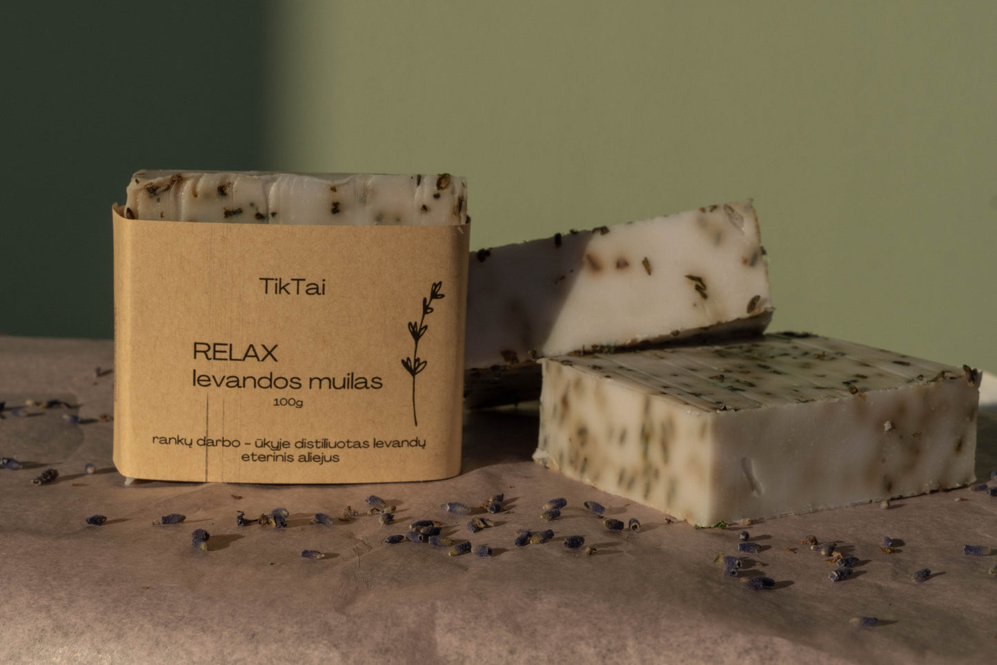 Rankų darbo levandų muilas